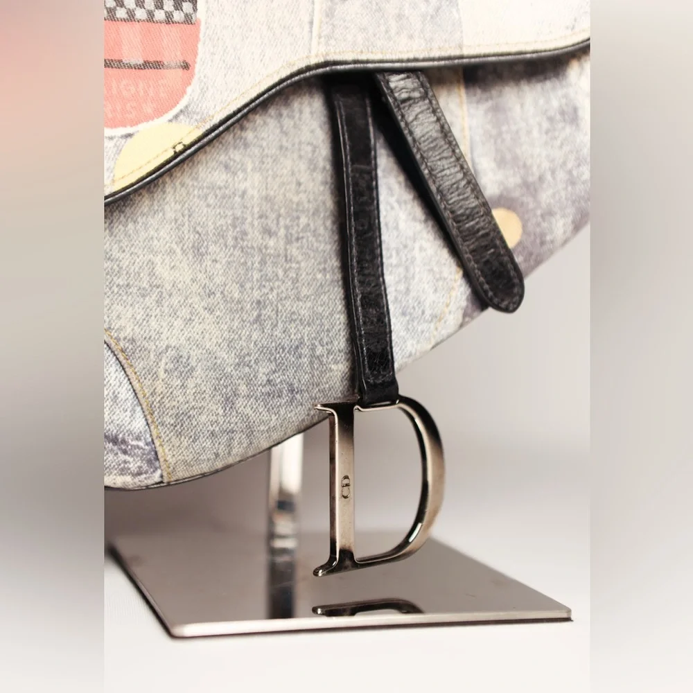 Christian Dior Speedway Mini Saddle Bag Vintage Galliano - Picture 6 of 9